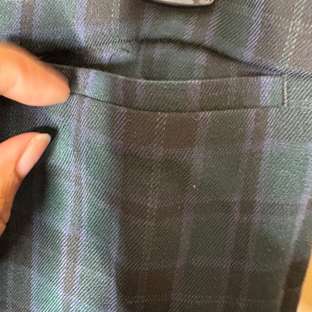 Talbots Signature Plaid Ankle Pants Womens 10 Career Preppy Business Casual - Picture 4 of 9